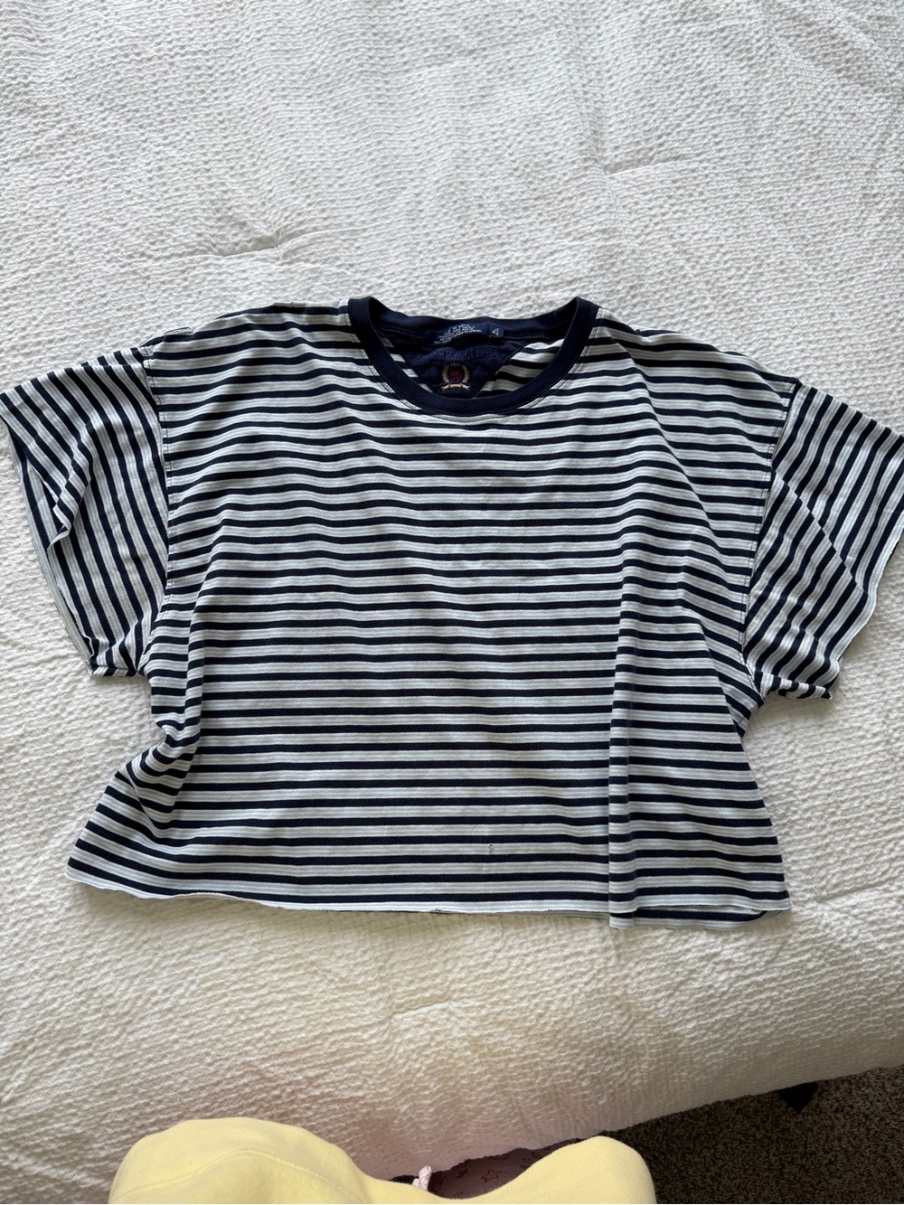 Vintage Tommy Hilfiger Cropped Striped Shirt